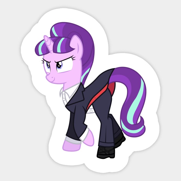 Starlight Glimmer as the 12th Doctor Sticker by CloudyGlow